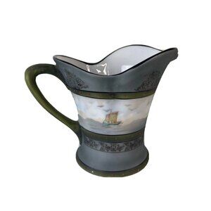 Royal Bayreuth Bavaria Duck Border Ship Ocean Hand Painted Creamer Kitchen Decor